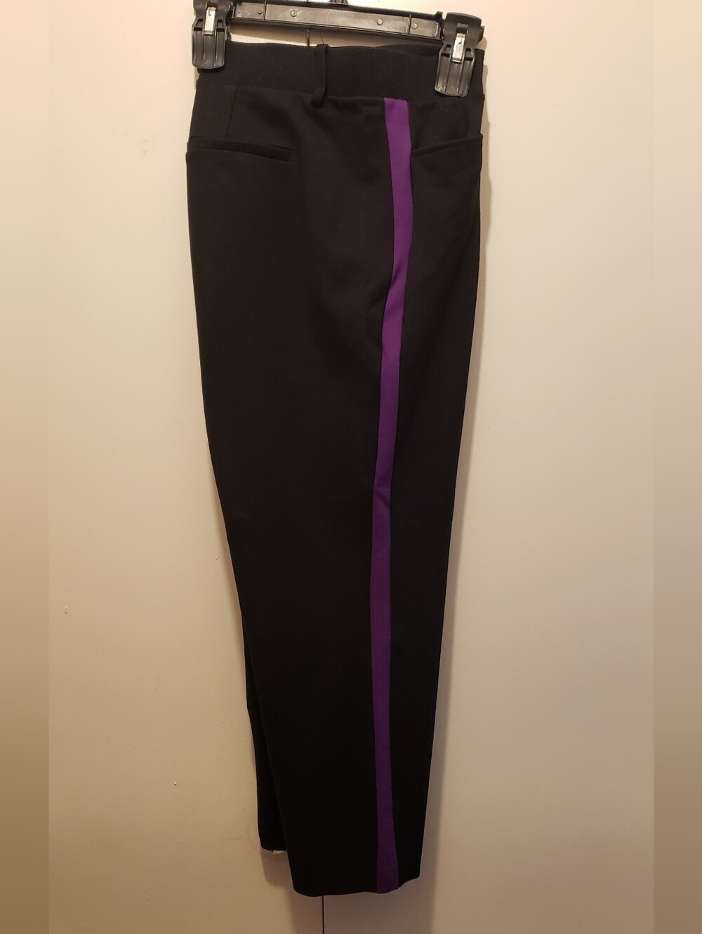Torrid Premium Ponte Pull-on Sky High Trouser Black w/ Purple Stripe 3X - Picture 3 of 8